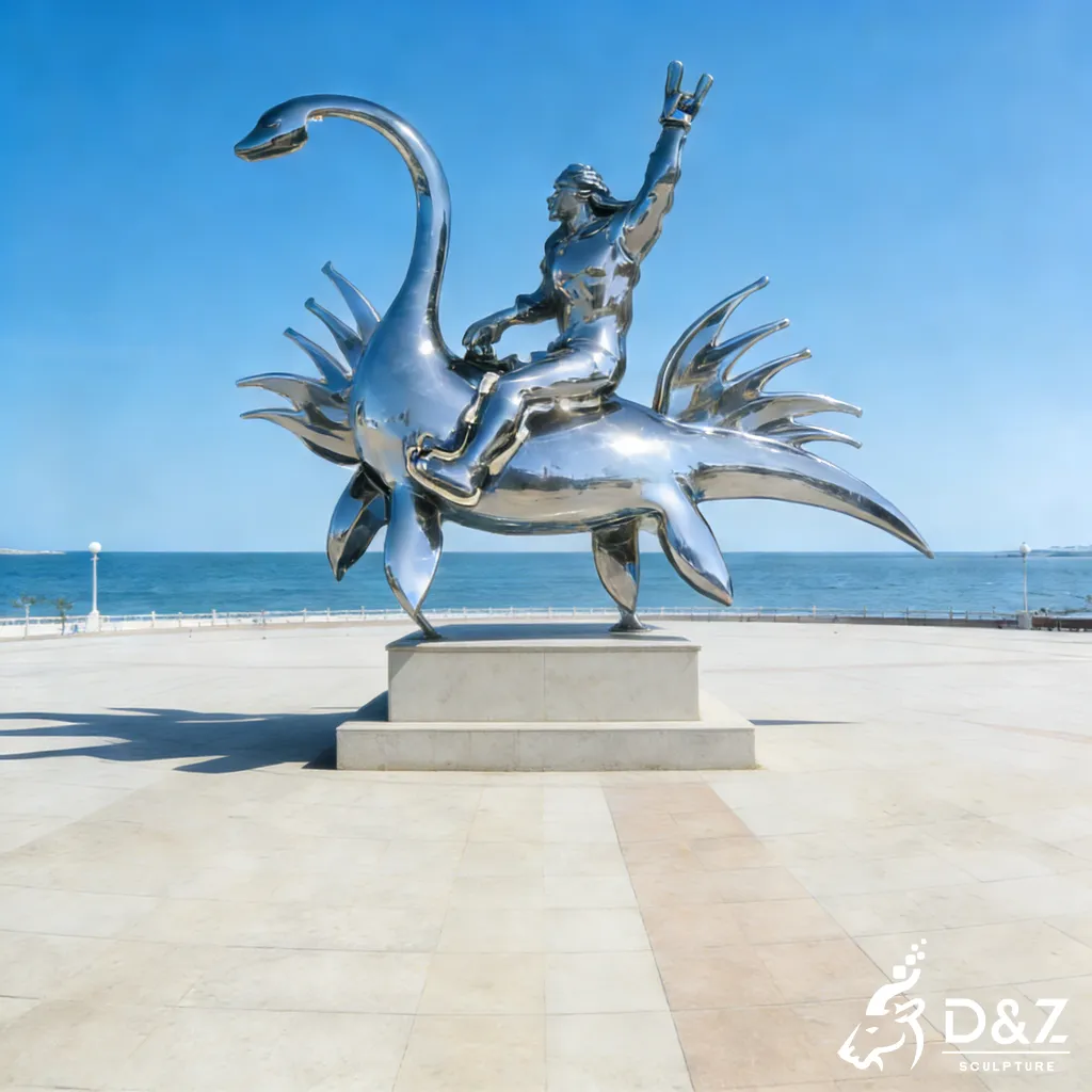 Large Metal Sea Loch Ness Monster Sculpture for Coast DZN508-5 Large Metal Sea Loch Ness Monster Sculpture for Coast DZN508-5
