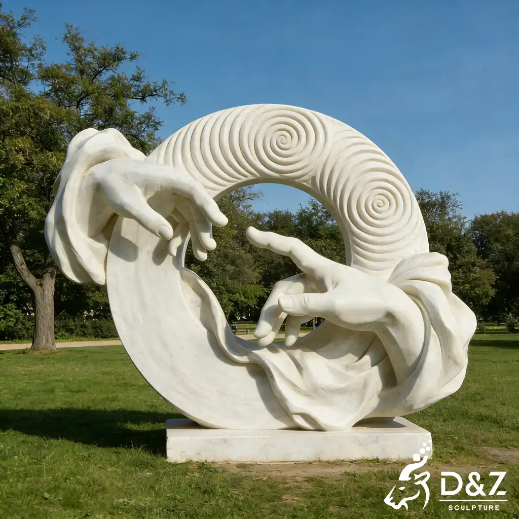White Marble Hand Sculpture Inspired Creation of Adam DZN569-7 White Marble Hand Sculpture Inspired Creation of Adam DZN569-7