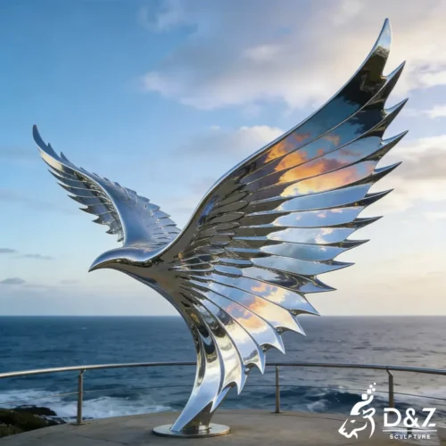 Outdoor Metal Large Seagull Statue Ornament for Sale DZN552-2