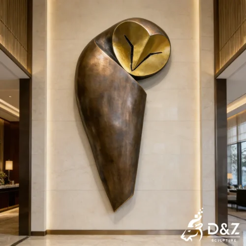 Bronze Mid-Century Modern Bird Sculpture Decorative Wall Art DZN530-8 Bronze Mid-Century Modern Bird Sculpture Decorative Wall Art DZN530-8