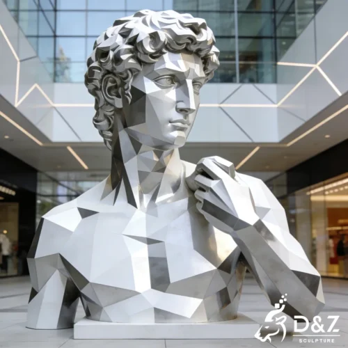 Italian Modern Sculpture Geometric Michelangelo David Art DZN536-4