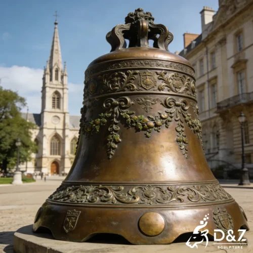 Large Bronze Ornate Vintage Church Bell for Sale DZN531-1 Large Bronze Ornate Vintage Church Bell for Sale DZN531-1