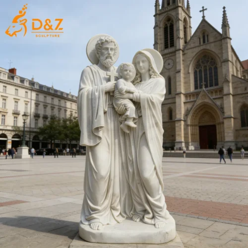 Large Marble Holy Family Sculpture Outdoor Religious Art DZN575-1 Large Marble Holy Family Sculpture Outdoor Religious Art DZN575-1