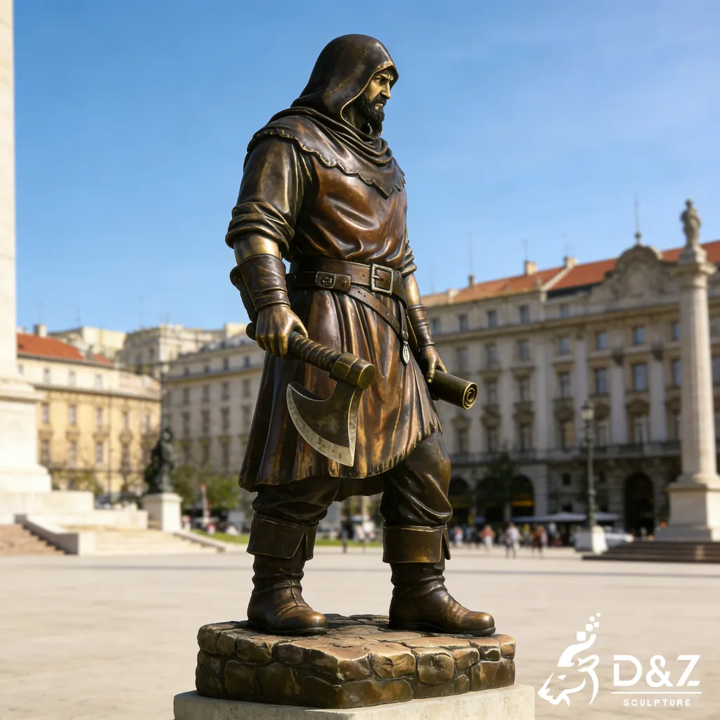 Bronze Medieval Executioner Warrior Sculpture Art DZN468-7 Bronze Medieval Executioner Warrior Sculpture Art DZN468-7