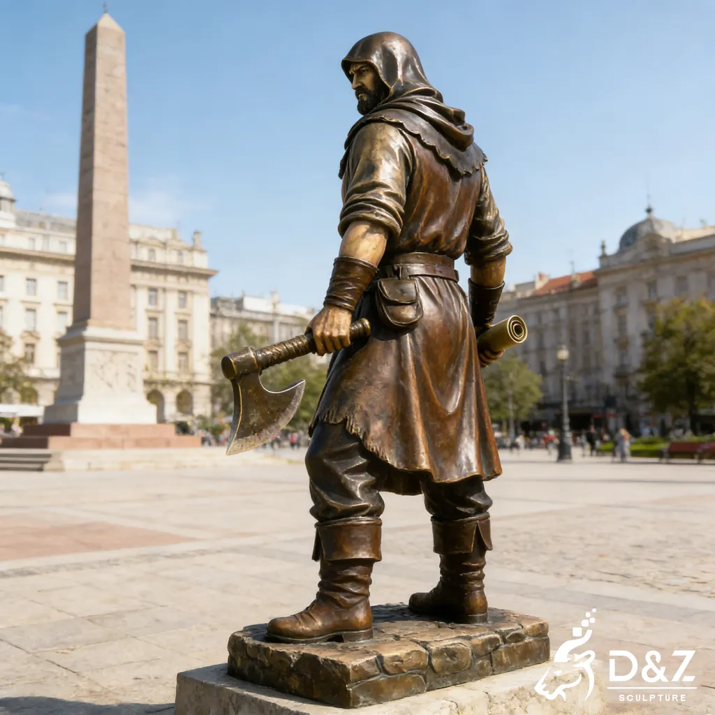 Bronze Medieval Executioner Warrior Sculpture Art DZN468-8 Bronze Medieval Executioner Warrior Sculpture Art DZN468-8
