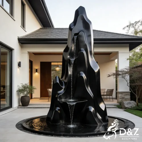 Outdoor Modern Metal Rockery Water Fountain for Backyard DZN560-3