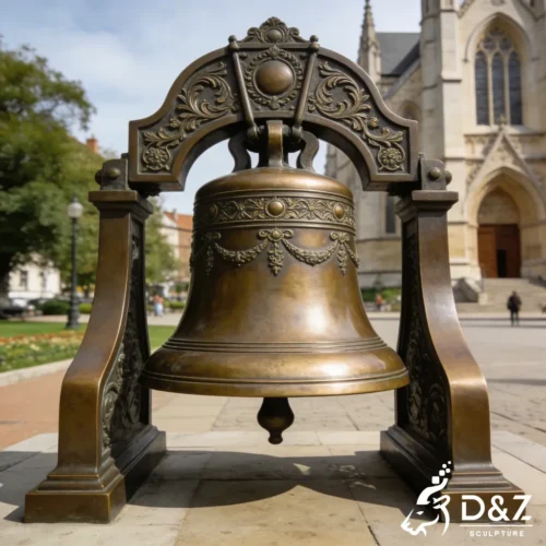 Large Bronze Ornate Vintage Church Bell for Sale DZN531-6
