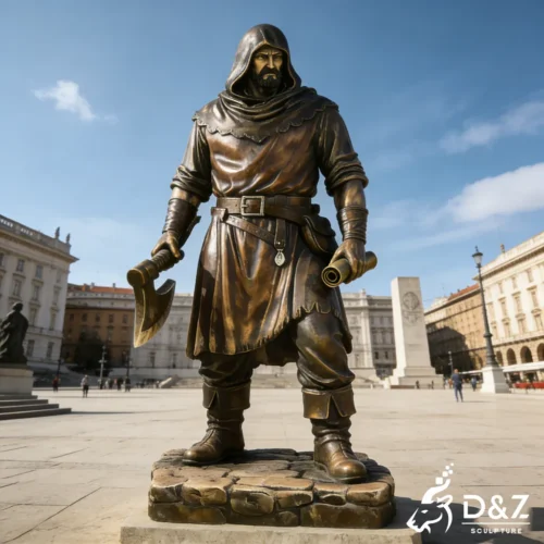 Bronze Medieval Executioner Warrior Sculpture Art DZN568-2 Bronze Medieval Executioner Warrior Sculpture Art DZN568-2