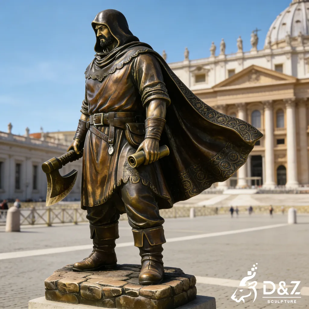 Bronze Medieval Executioner Warrior Sculpture Art DZN468-3 Bronze Medieval Executioner Warrior Sculpture Art DZN468-3