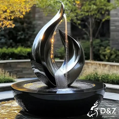 Large Metal Modern Garden Fountain Outdoor Waterfall DZN537-1 Large Metal Modern Garden Fountain Outdoor Waterfall DZN537-1