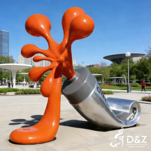 Creative Splash Paint Tube Sculpture Large Modern Metal Art DZN557-5 Creative Splash Paint Tube Sculpture Large Modern Metal Art DZN557-5