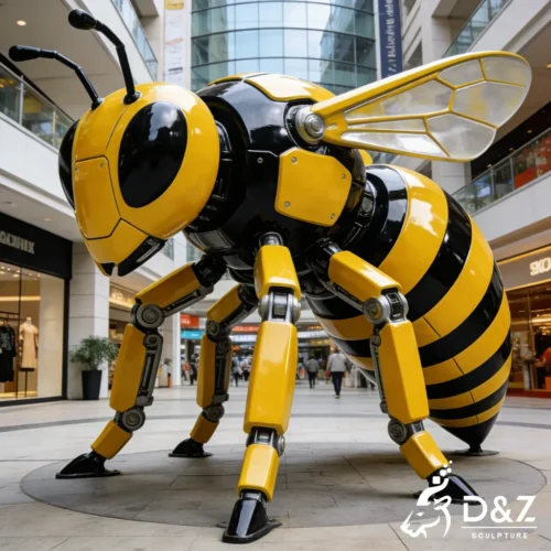 Mechanical Large Bee Statue Outdoor Modern Metal Decor DZN556-3 Mechanical Large Bee Statue Outdoor Modern Metal Decor DZN556-3
