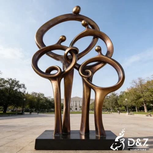 Modern Abstract Family Sculpture Outdoor Metal Figure Art DZN577-5 Modern Abstract Family Sculpture Outdoor Metal Figure Art DZN577-5