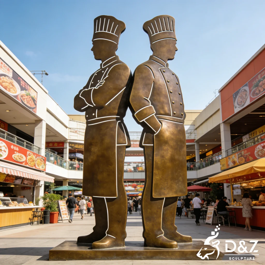 Large Kitchen Chef Statue Restaurant Decor for Sale DZN547-2 Large Kitchen Chef Statue Restaurant Decor for Sale DZN547-2