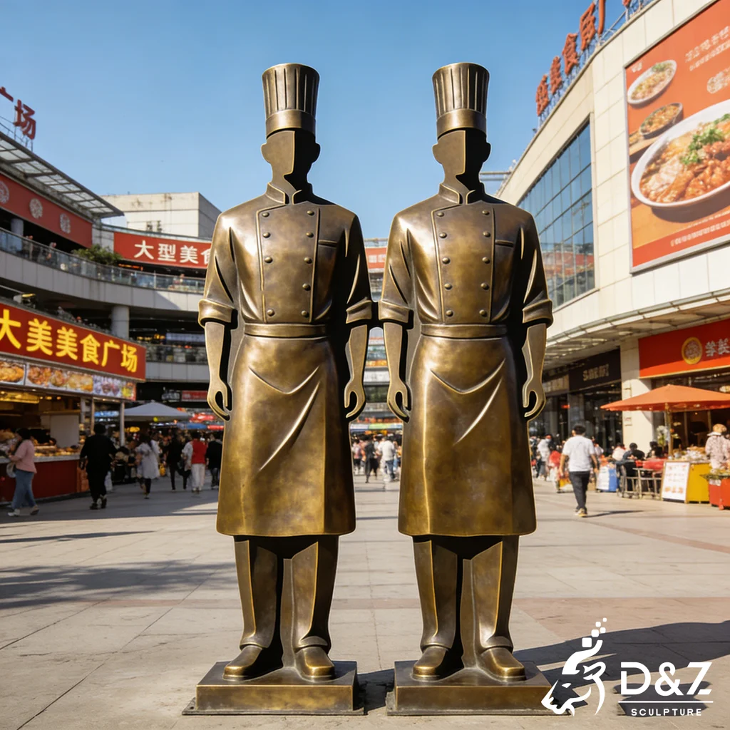 Large Kitchen Chef Statue Restaurant Decor for Sale DZN547-5 Large Kitchen Chef Statue Restaurant Decor for Sale DZN547-5