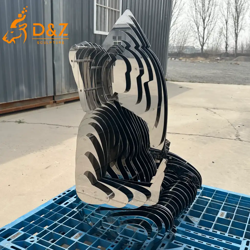 Meditation Layered Abstract Ganesha Garden Sculpture DZN593-1 Meditation Layered Abstract Ganesha Garden Sculpture DZN593-1