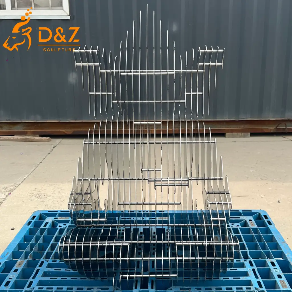 Meditation Layered Abstract Ganesha Garden Sculpture DZN593-3 Meditation Layered Abstract Ganesha Garden Sculpture DZN593-3