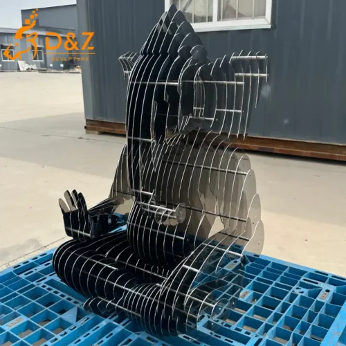 Meditation Layered Abstract Ganesha Sculpture for Garden DZN593