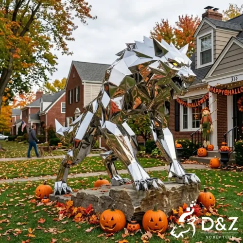 Giant Werewolf Sculpture Halloween Outdoor Monster Decor DZN609-5