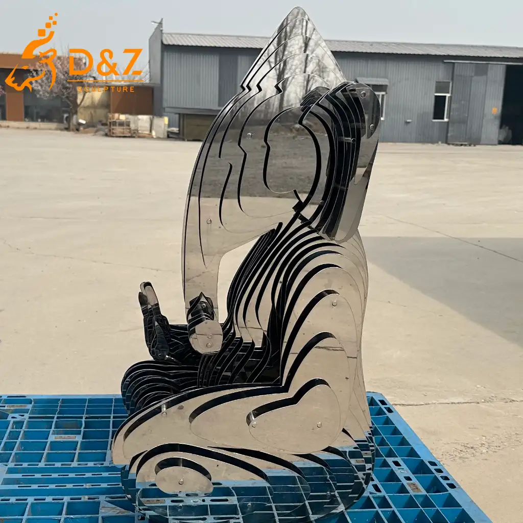 Meditation Layered Abstract Ganesha Garden Sculpture DZN593-5 Meditation Layered Abstract Ganesha Garden Sculpture DZN593-5