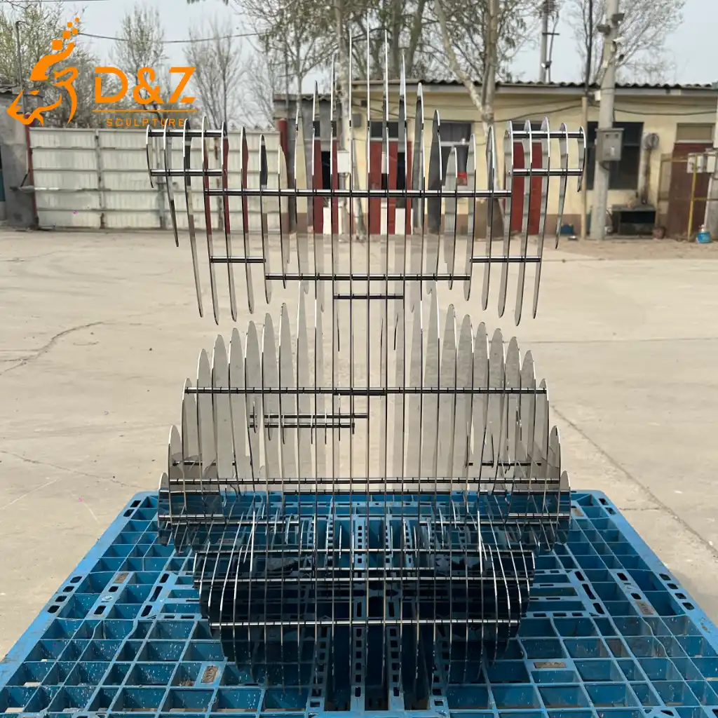 Meditation Layered Abstract Ganesha Garden Sculpture DZN593-6 Meditation Layered Abstract Ganesha Garden Sculpture DZN593-6