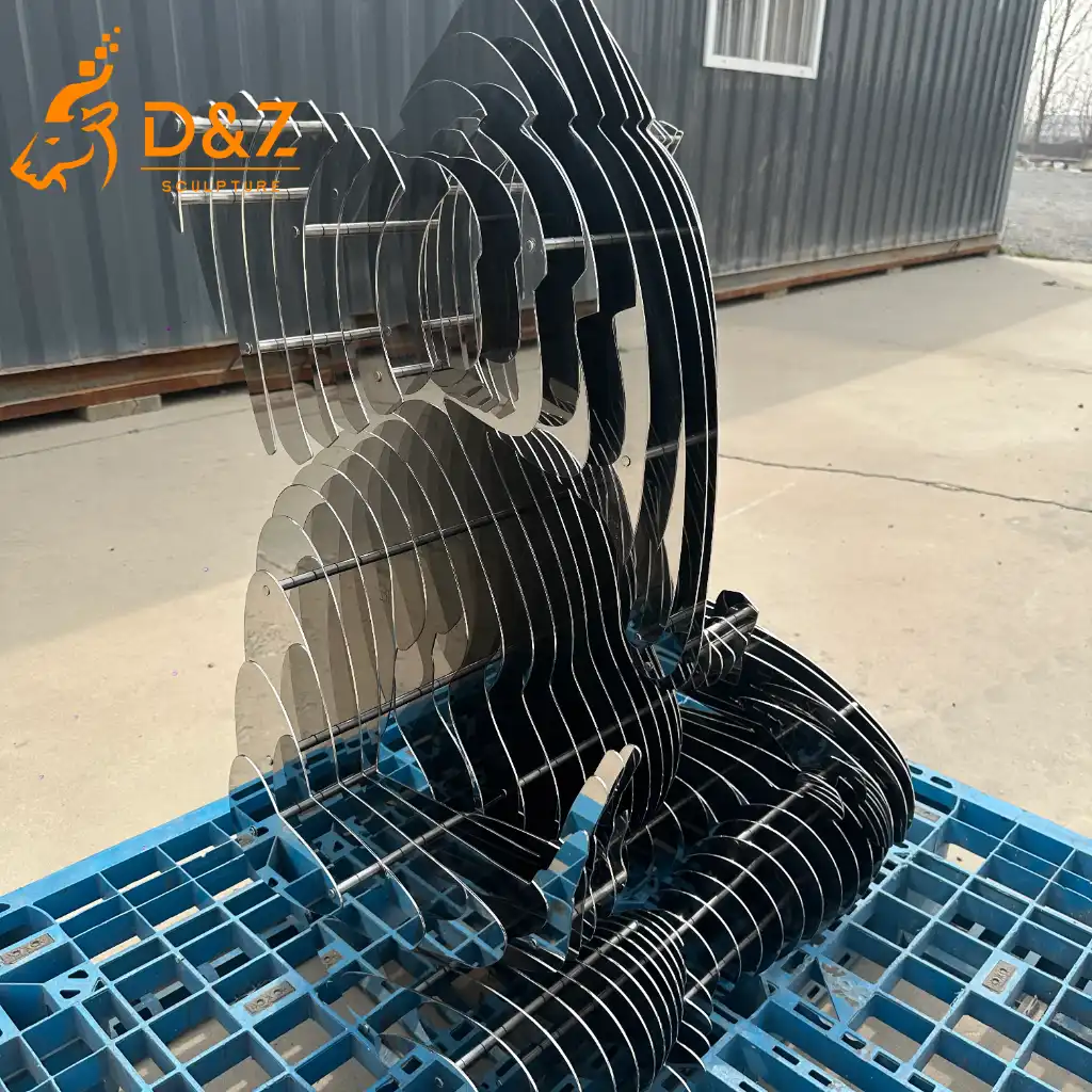 Meditation Layered Abstract Ganesha Garden Sculpture DZN593-7 Meditation Layered Abstract Ganesha Garden Sculpture DZN593-7