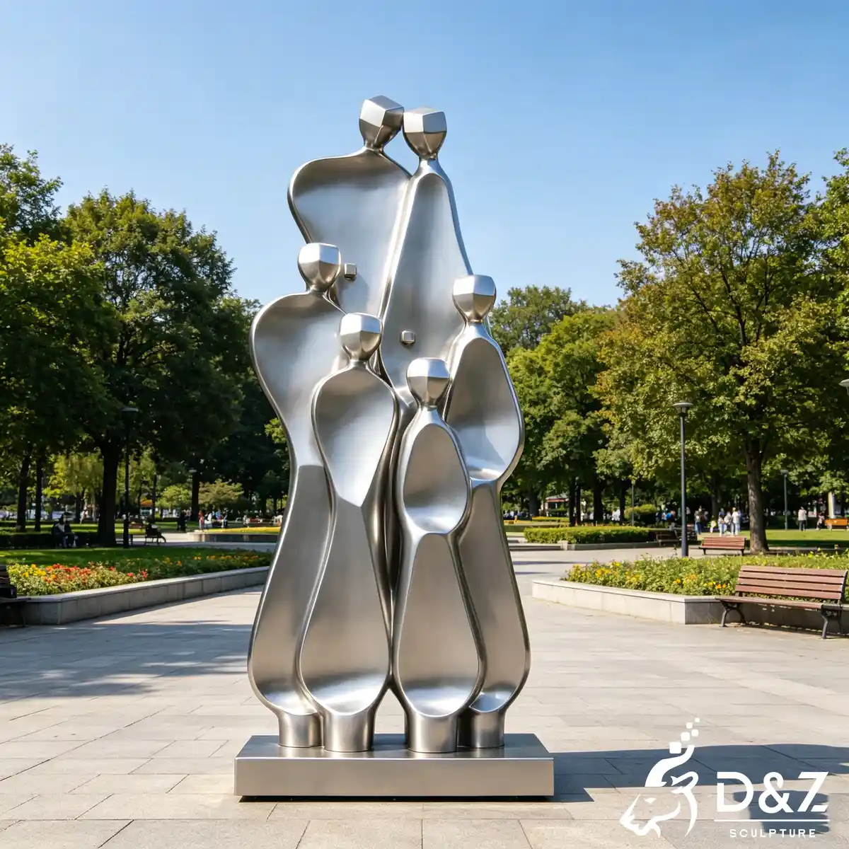 16 Personalized Family Unity Sculptures Garden Design-1