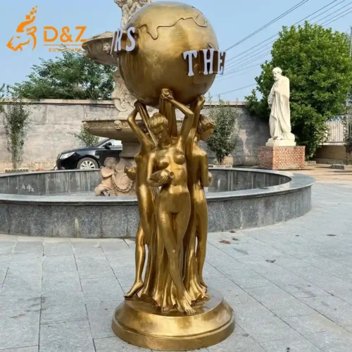Scarface The World Is Yours Statue Tony Montana Globe DZN581-1