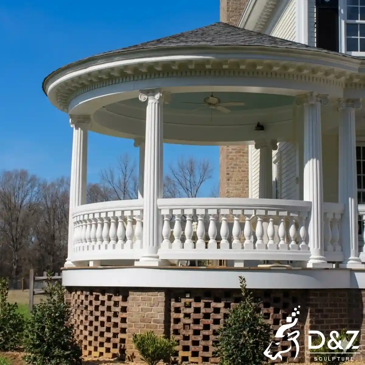  22 Marble Gazebo Designs Luxury Outdoor Stone Pavilions-8