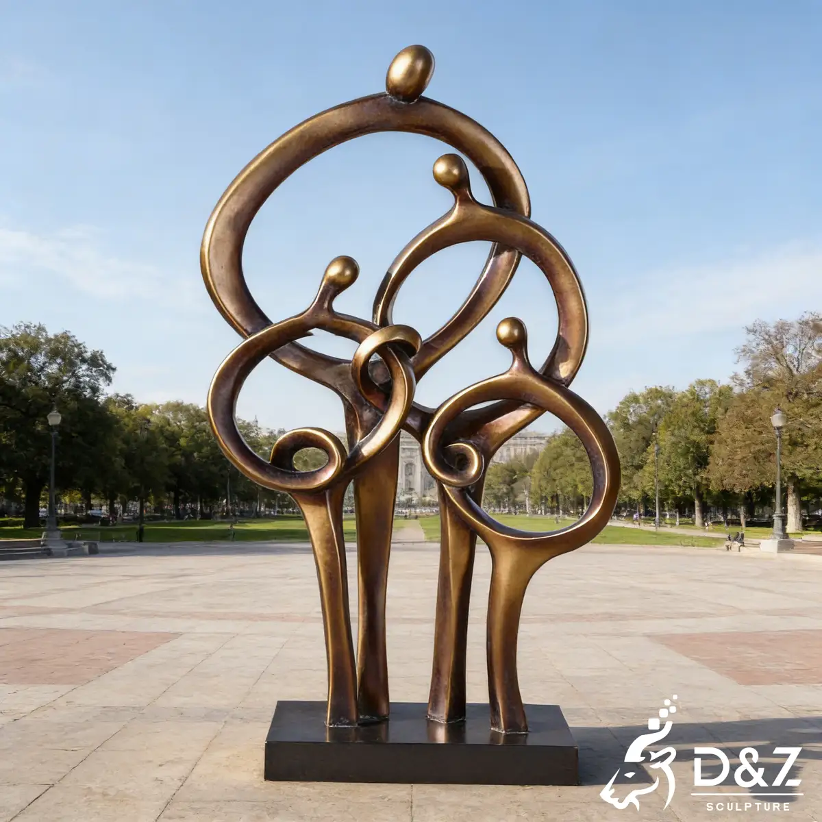 16 Personalized Family Unity Sculptures Garden Design-2