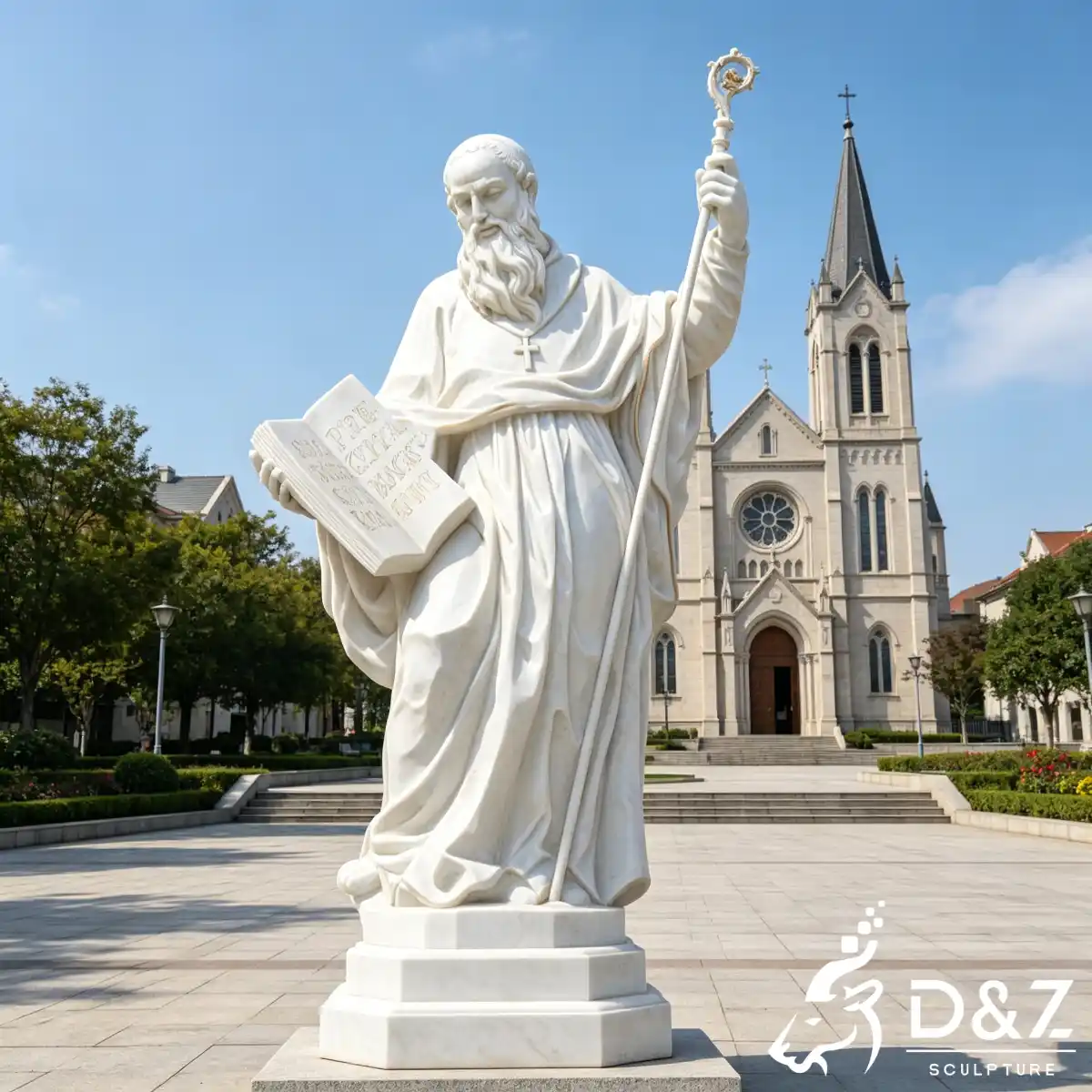 25 Sacred Outdoor Catholic Garden Statues for Faith & Blessing-3