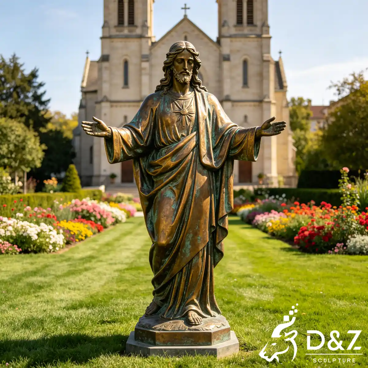 25 Sacred Outdoor Catholic Garden Statues for Faith & Blessing-5