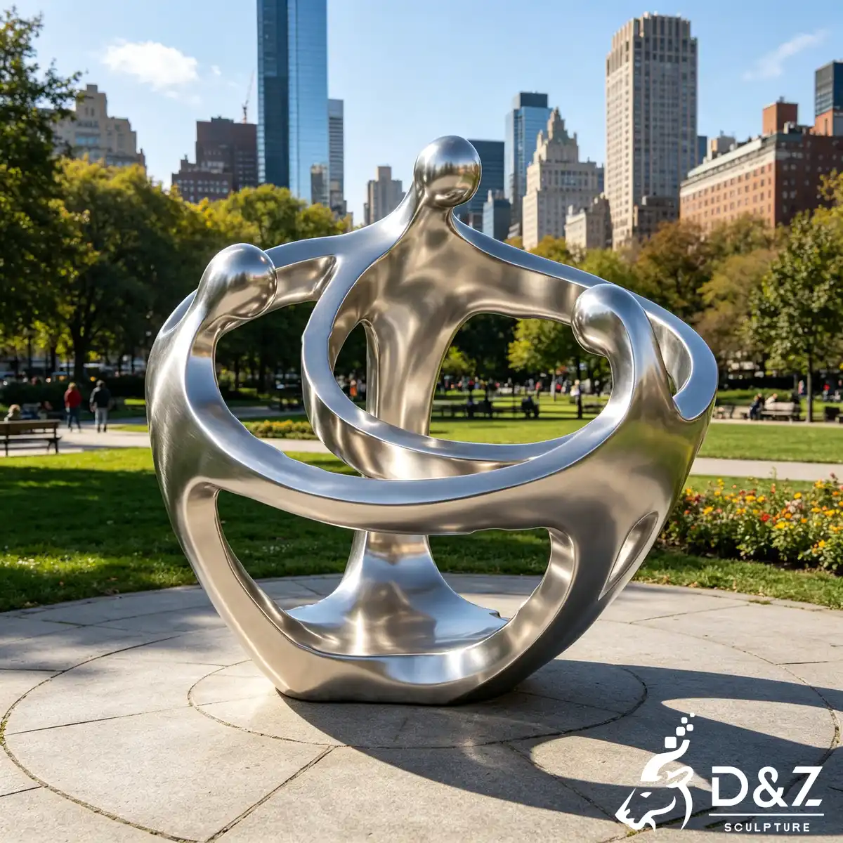 16 Personalized Family Unity Sculptures Garden Design-6