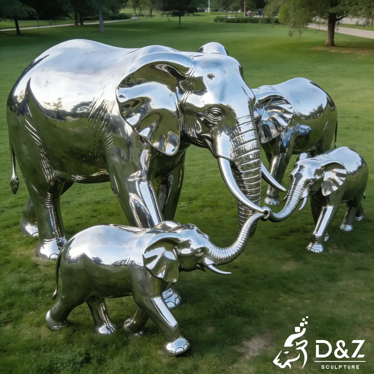 16 Personalized Family Unity Sculptures Garden Design-7