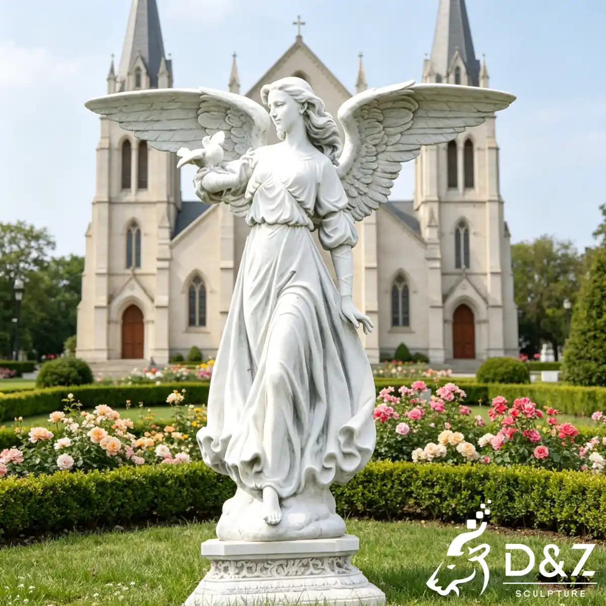 25 Sacred Outdoor Catholic Garden Statues for Faith & Blessing-10