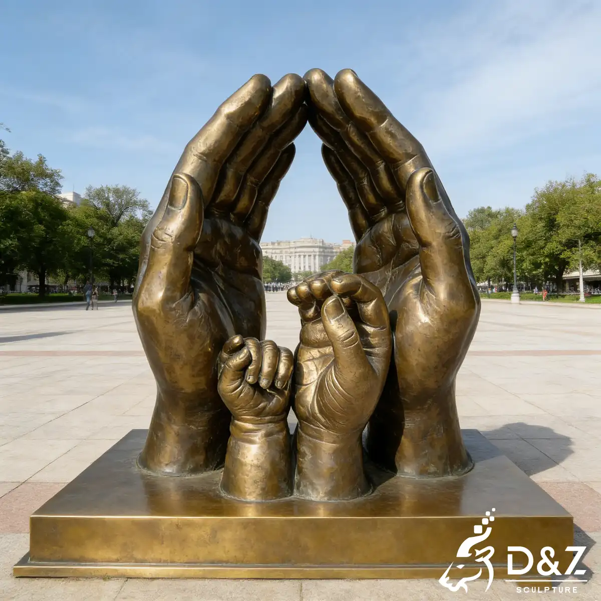 16 Personalized Family Unity Sculptures Garden Design-11