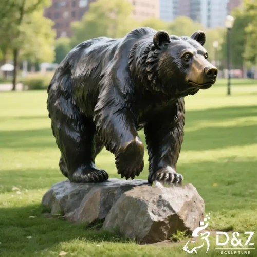 black bear garden statues Bronze Black Bear Garden Statues for Outside​ DZN624-1