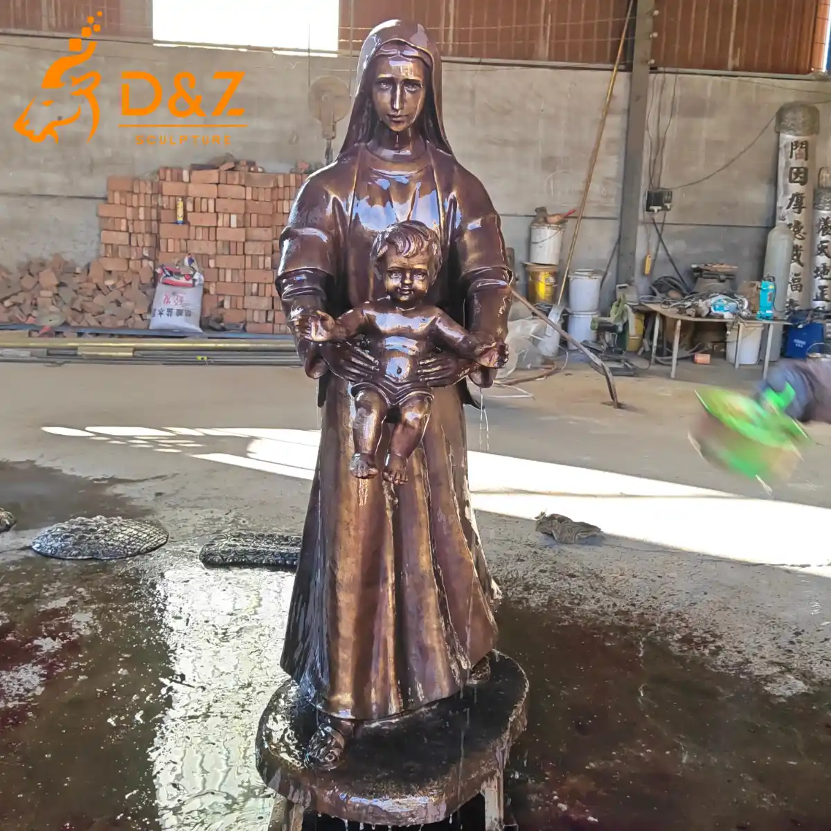 25 Sacred Outdoor Catholic Garden Statues for Faith & Blessing-16