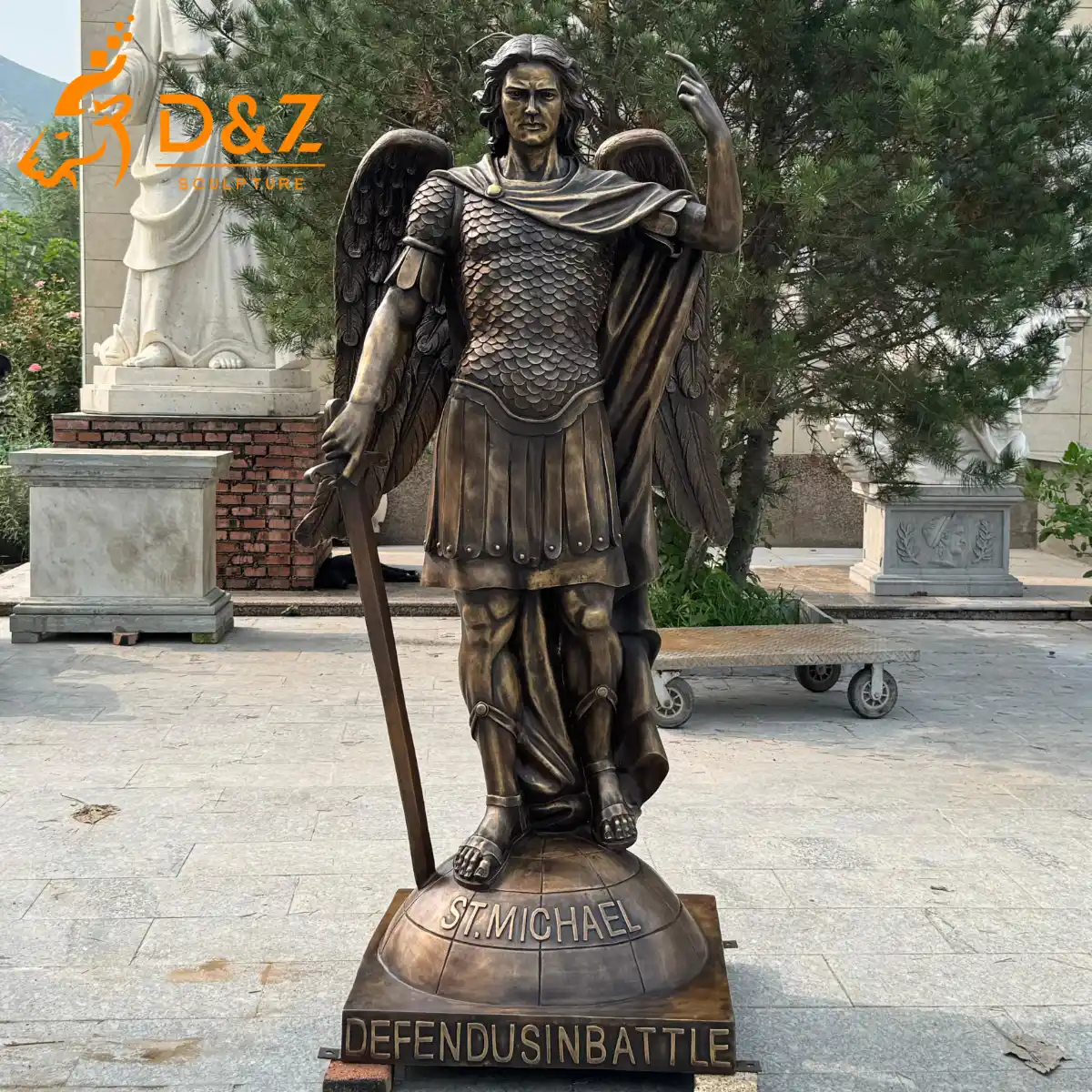 25 Sacred Outdoor Catholic Garden Statues for Faith & Blessing-18