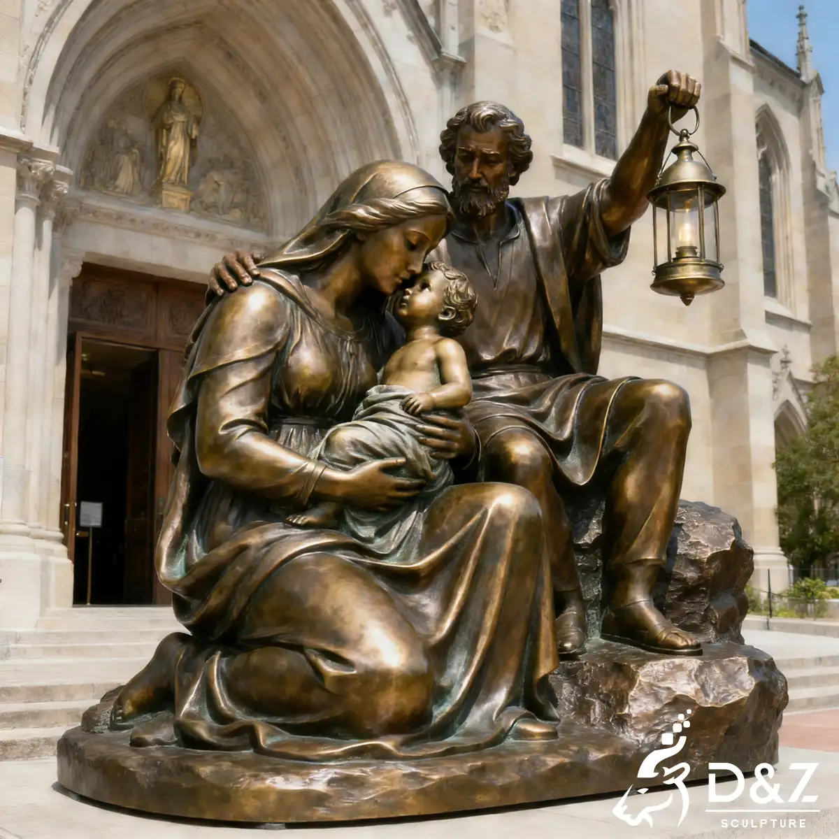 16 Personalized Family Unity Sculptures Garden Design-14