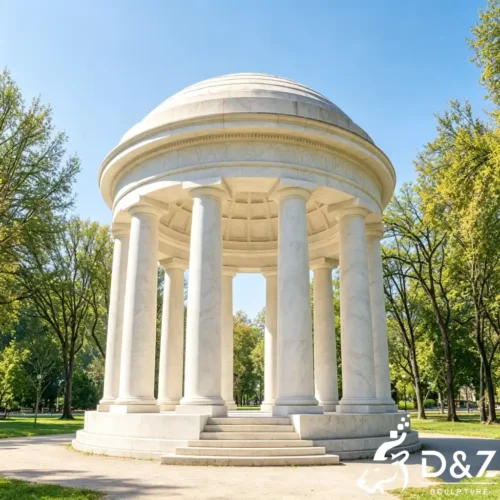 Marble Doric Greek Style Gazebo with Roman Dome Influence DZN622-10
