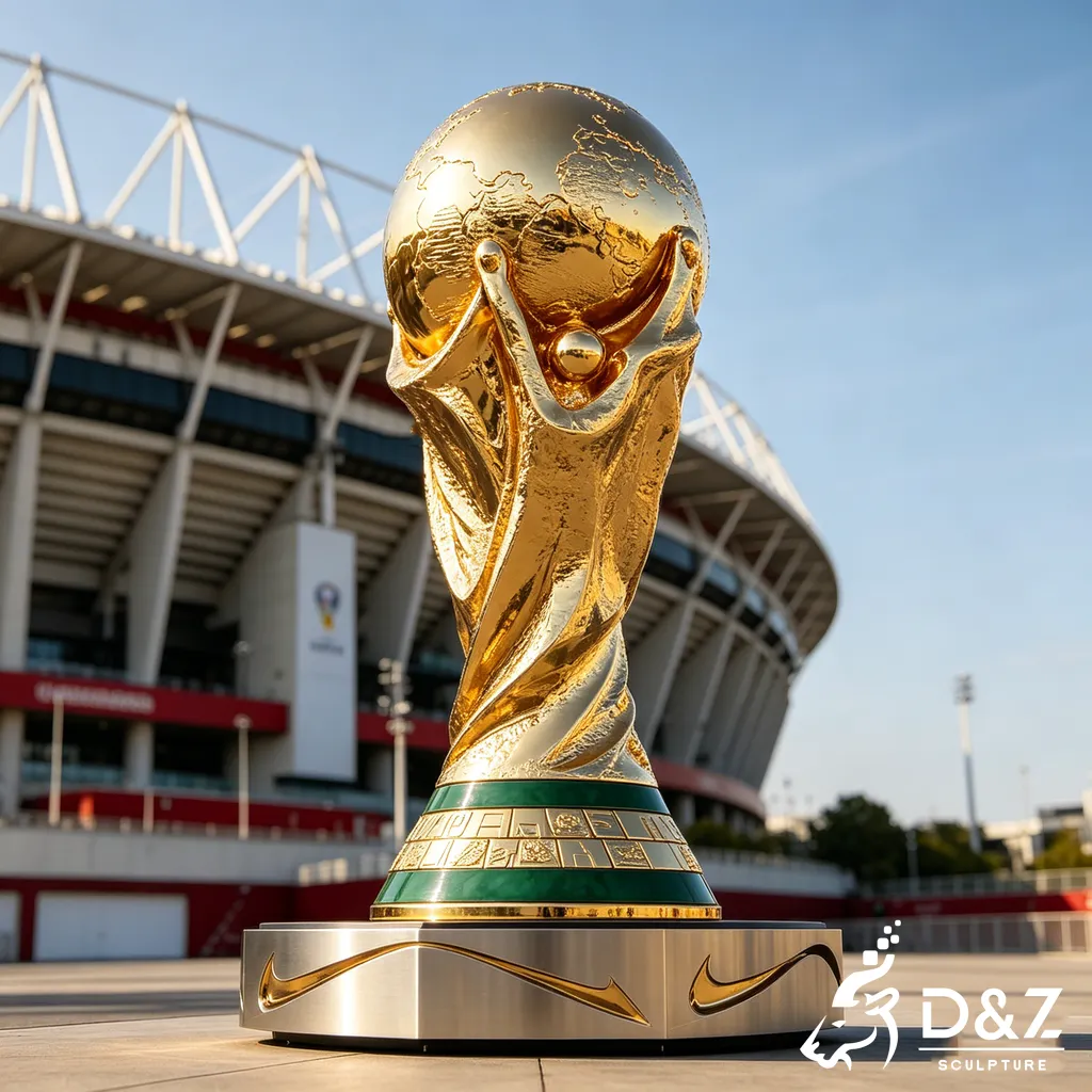 Metal FIFA World Cup Trophy Sculpture Football Soccer Sports DZN588-1 Metal FIFA World Cup Trophy Sculpture Football Soccer Sports DZN588-1