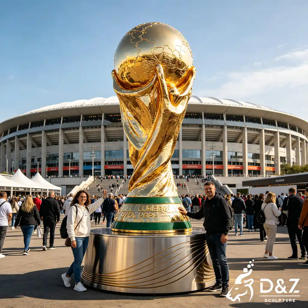 Metal FIFA World Cup Trophy Sculpture Football Soccer Sports DZN588-2 Metal FIFA World Cup Trophy Sculpture Football Soccer Sports DZN588-2