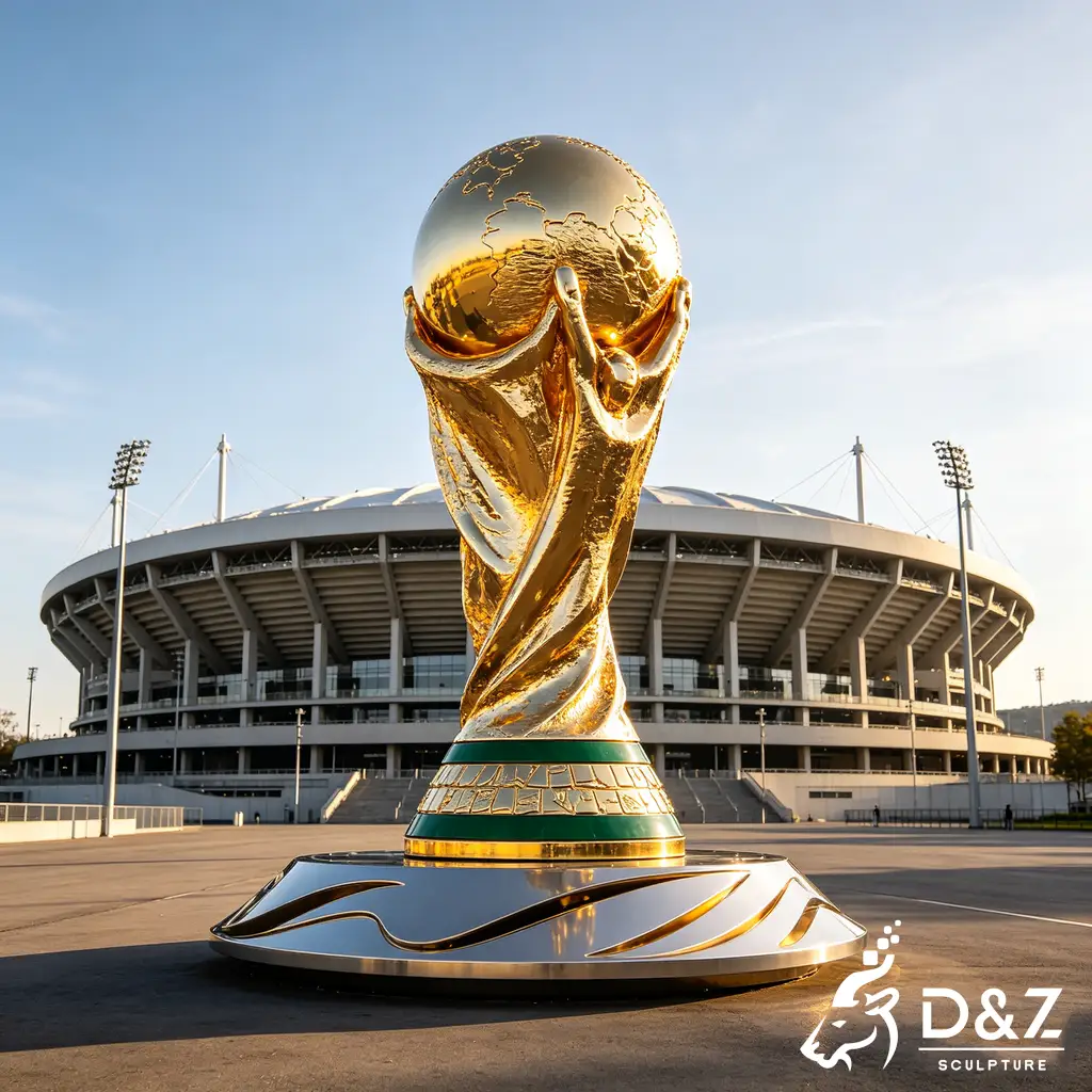 Metal FIFA World Cup Trophy Sculpture Football Soccer Sports DZN588-4 Metal FIFA World Cup Trophy Sculpture Football Soccer Sports DZN588-4