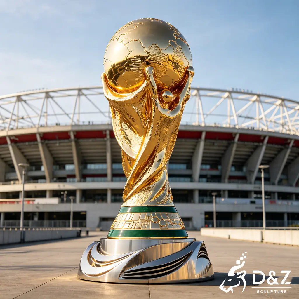 Metal FIFA World Cup Trophy Sculpture Football Soccer Sports DZN588-5 Metal FIFA World Cup Trophy Sculpture Football Soccer Sports DZN588-5