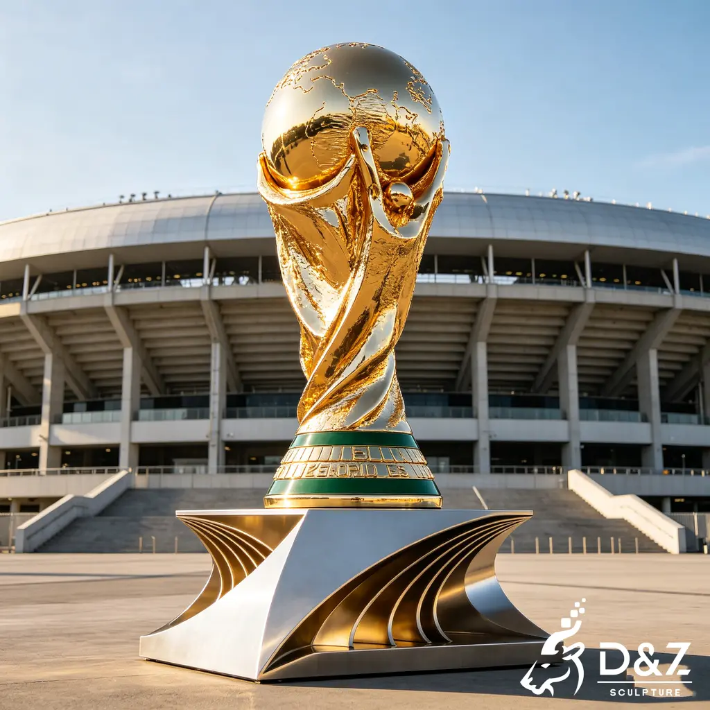 Metal FIFA World Cup Trophy Sculpture Football Soccer Sports DZN588-6 Metal FIFA World Cup Trophy Sculpture Football Soccer Sports DZN588-6