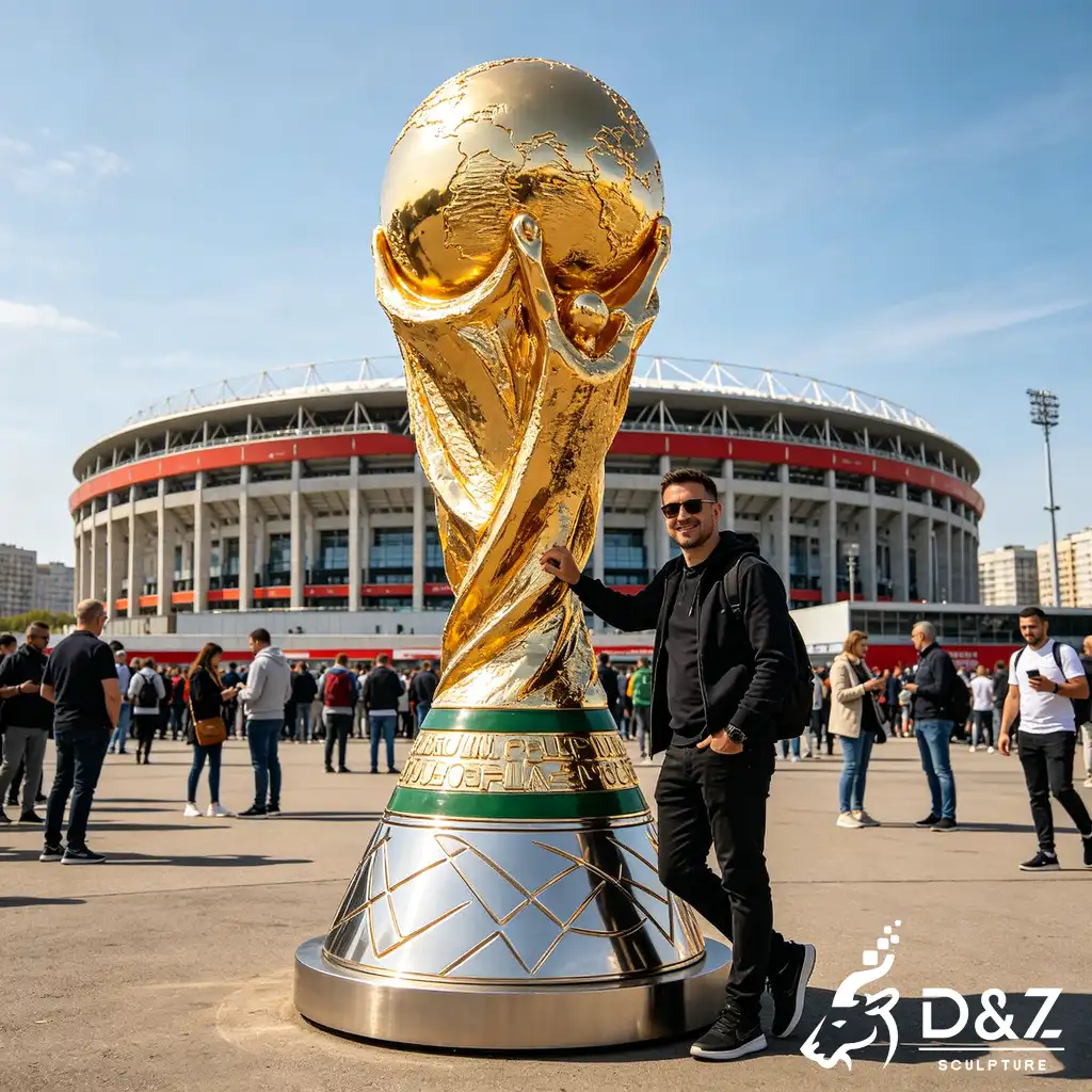 Metal FIFA World Cup Trophy Sculpture Football Soccer Sports DZN588-7 Metal FIFA World Cup Trophy Sculpture Football Soccer Sports DZN588-7