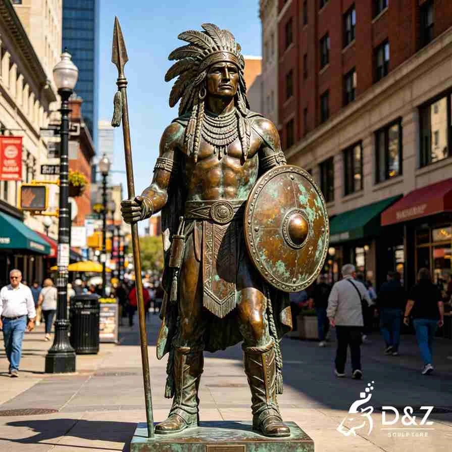 Indian Warrior Statue 6