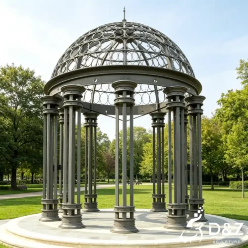 Luxury Metal Dome Garden Gazebo European Wedding Pavilion DZN651-1