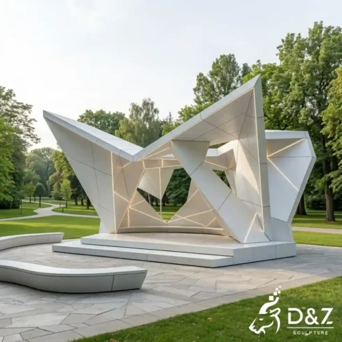 Parametric Mid Century Modern Gazebo Pavilion for Garden DZN661-1